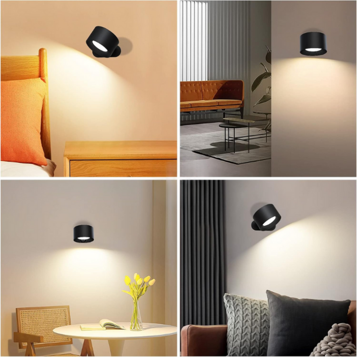 GlowSphere | Cordless Rotating LED Wall Accent Light