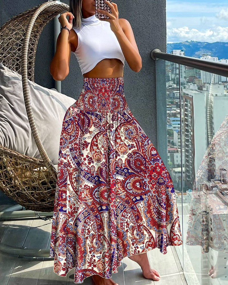 Tina | Stylish Long Floral Skirt for Women