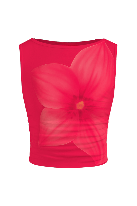 Lexine | Floral Pop Sleeveless Top