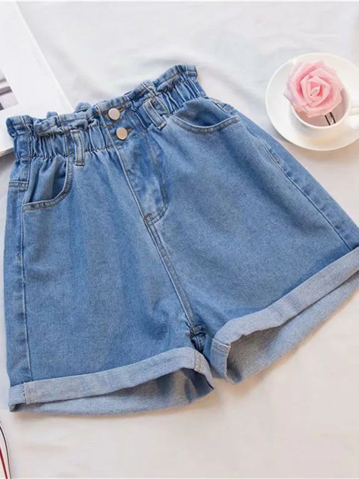 Diana  | Denim High Waisted Shorts