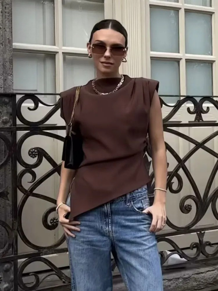 Greta | Old Hollywood Sleeveless Top