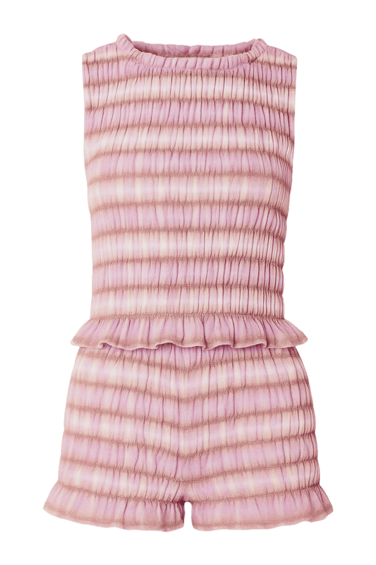 Zamirah | Pleated Ruffle Crop Top Set