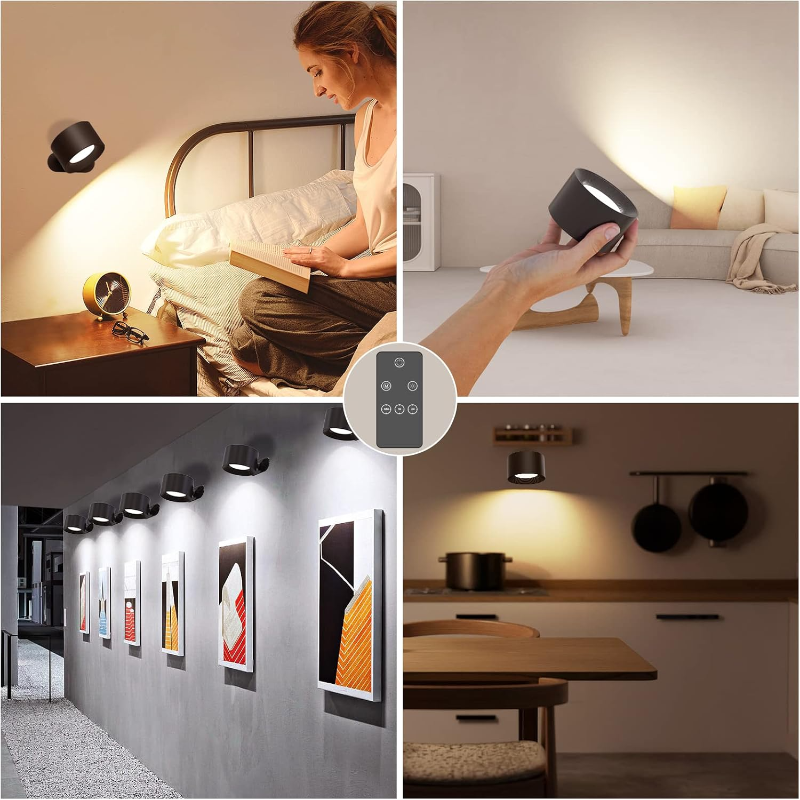 GlowSphere | Cordless Rotating LED Wall Accent Light