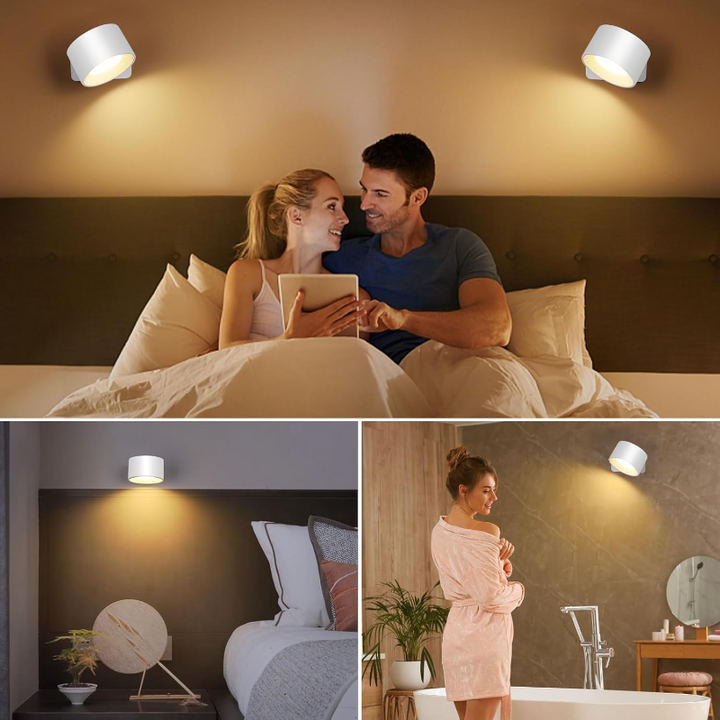 GlowSphere | Cordless Rotating LED Wall Accent Light