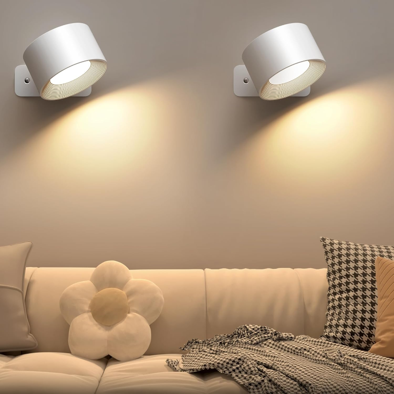 GlowSphere | Cordless Rotating LED Wall Accent Light