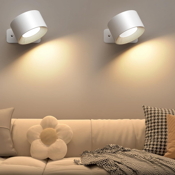 GlowSphere | Cordless Rotating LED Wall Accent Light