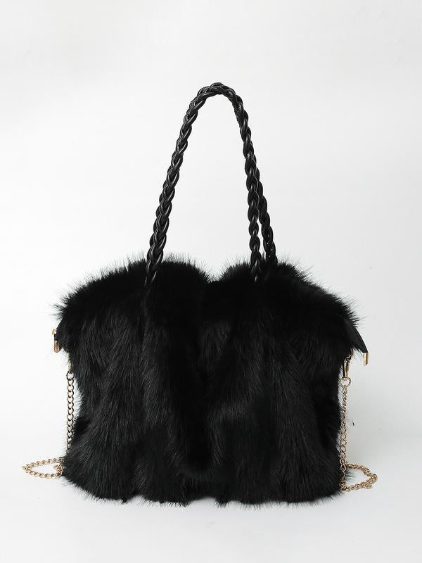 Lorraine | Elegant Faux-Fur Shoulder Bag