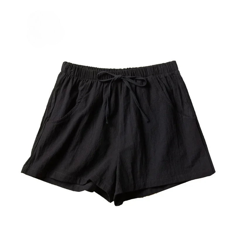 Eugenia | Solid Colour Elastic Waist Shorts