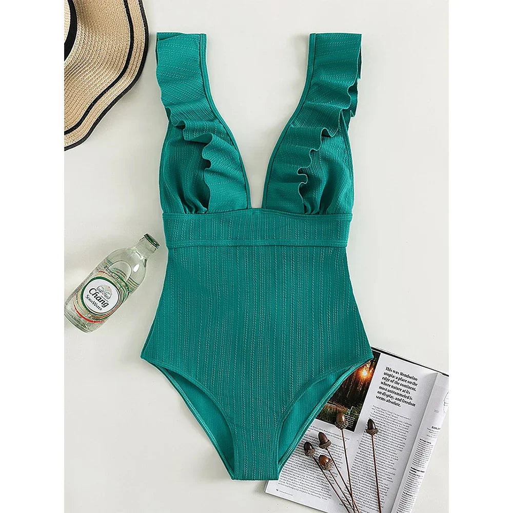 Joyce | Elegant Ruffle Swimsuit