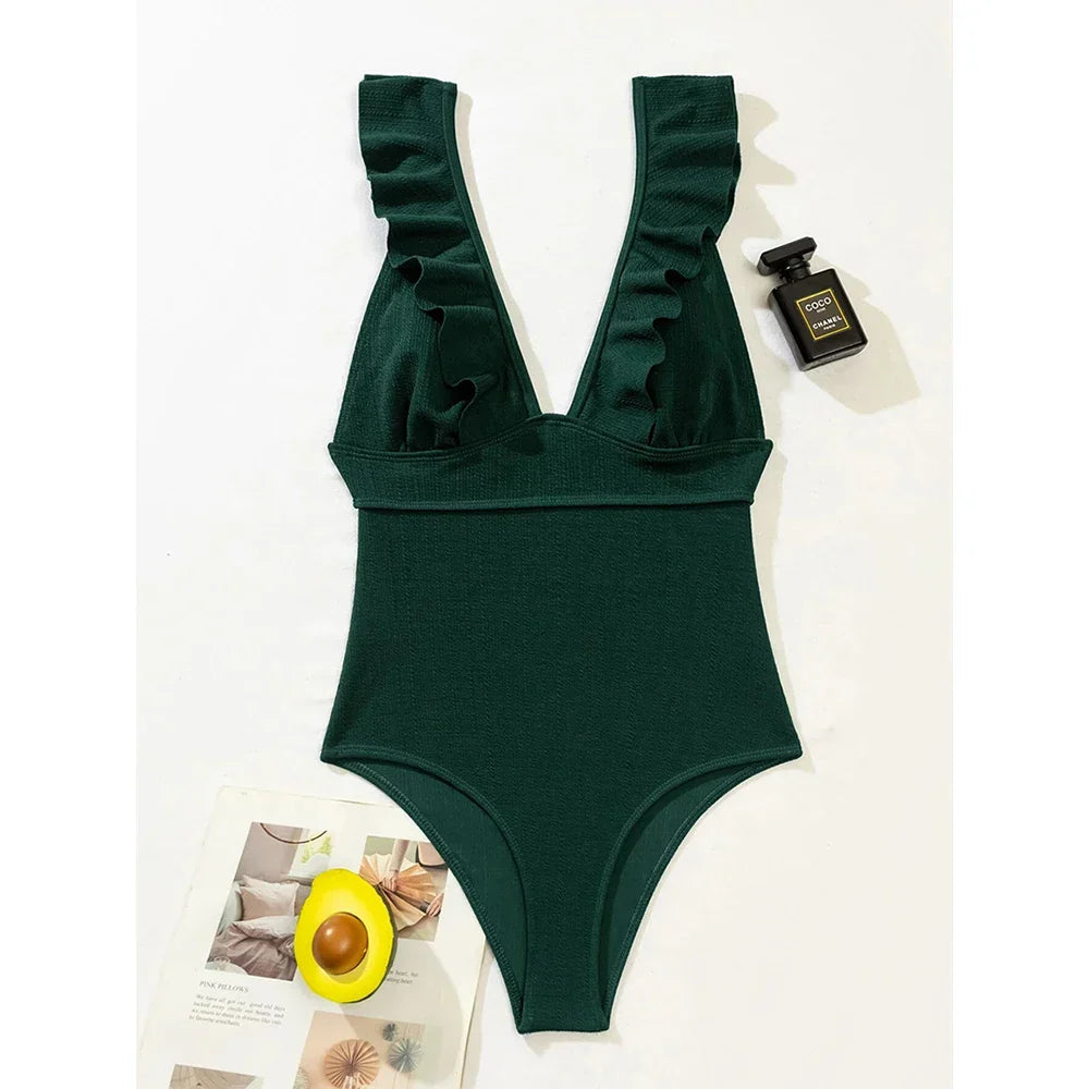 Joyce | Elegant Ruffle Swimsuit