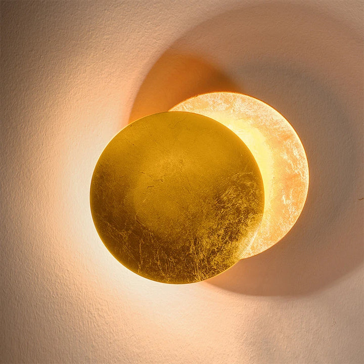 NovaMoon | Eclipse Gold Leaf LED Wall Sconce