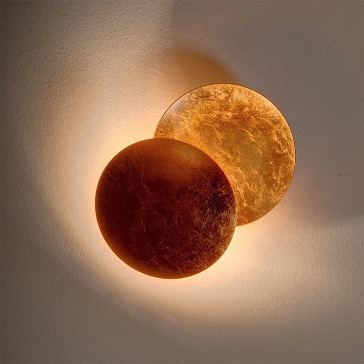 NovaMoon | Eclipse Gold Leaf LED Wall Sconce