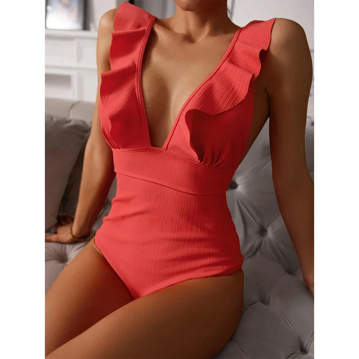 Joyce | Elegant Ruffle Swimsuit