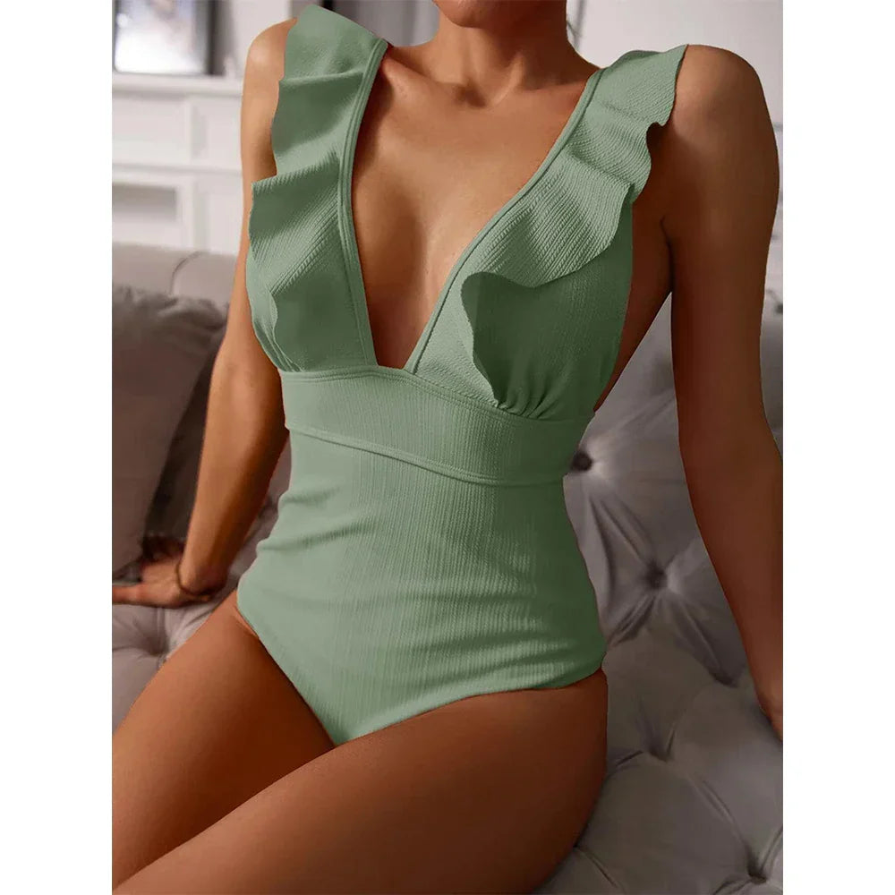 Joyce | Elegant Ruffle Swimsuit