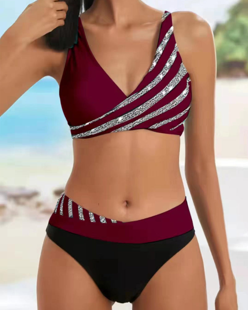 Nina | Warm Bikini with print