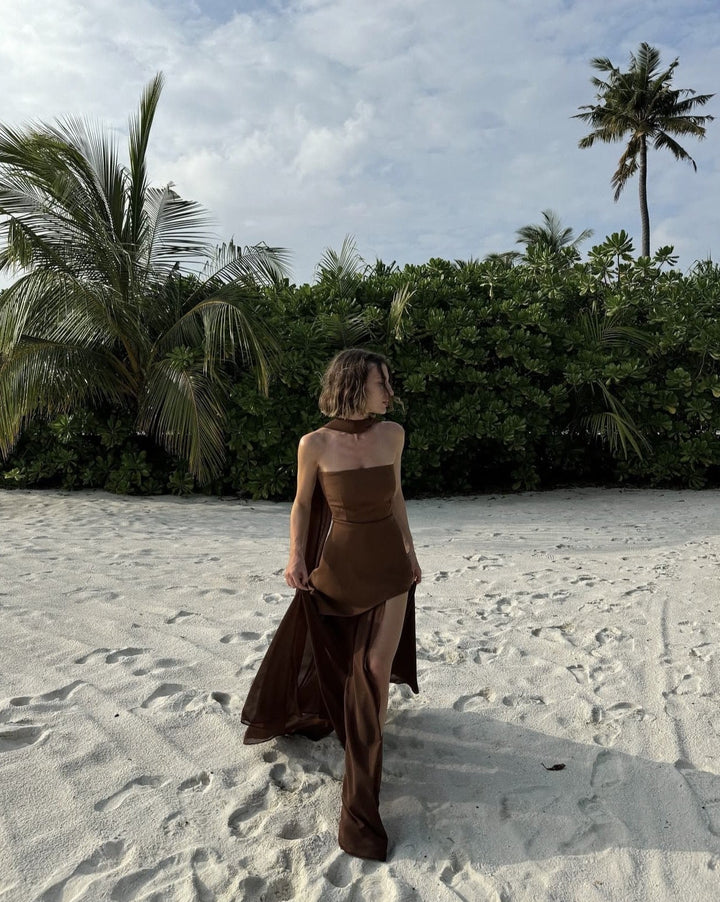 Persia | Edge & Flow Strapless Maxi Dress