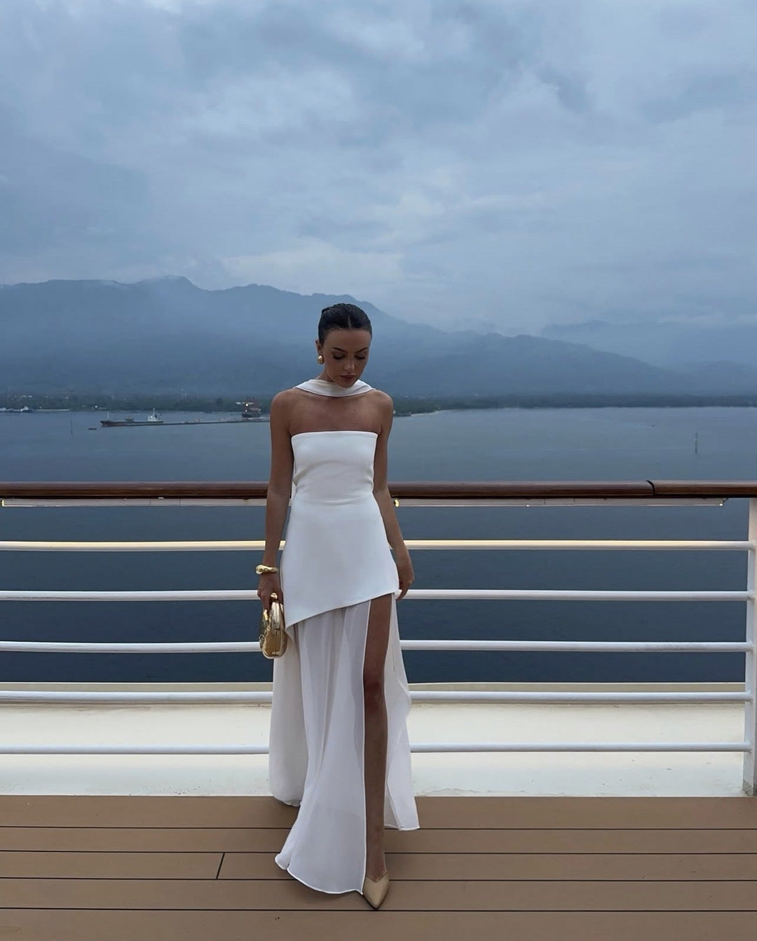 Persia | Edge & Flow Strapless Maxi Dress