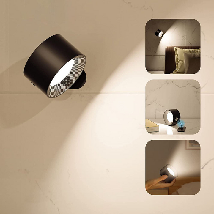 GlowSphere | Cordless Rotating LED Wall Accent Light