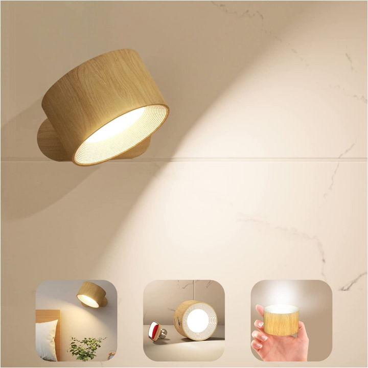 GlowSphere | Cordless Rotating LED Wall Accent Light
