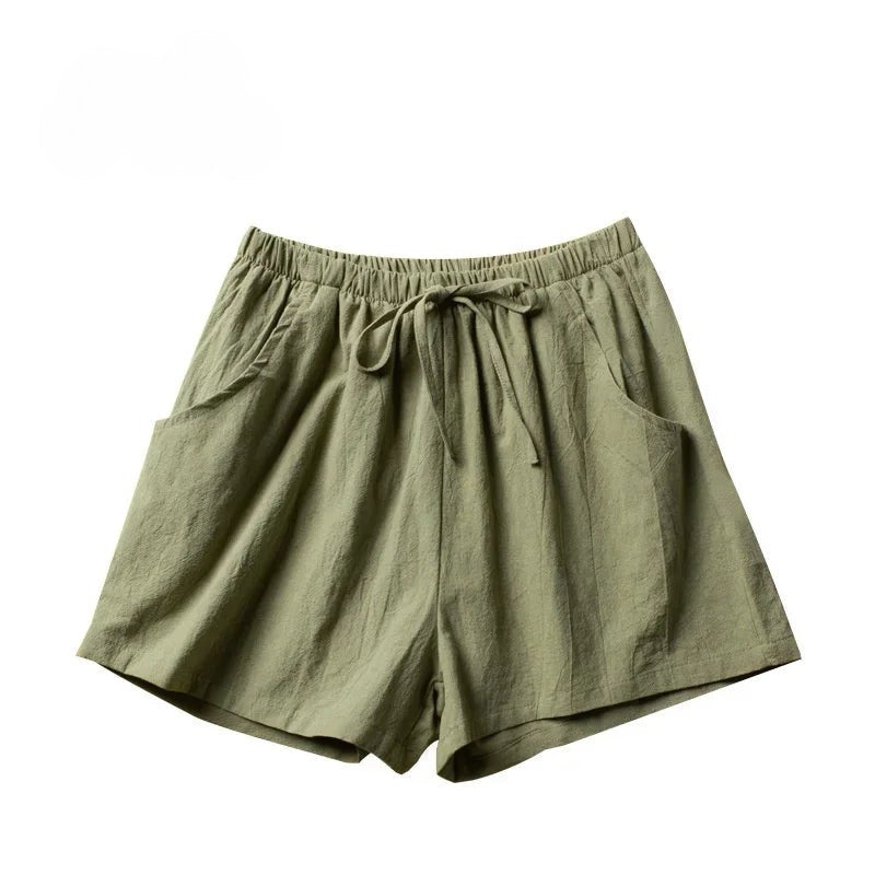 Eugenia | Solid Colour Elastic Waist Shorts