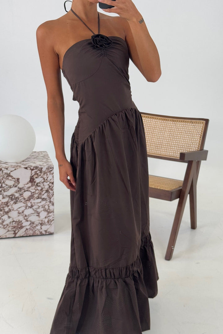 Ilana | Maxi Chocolate Dress