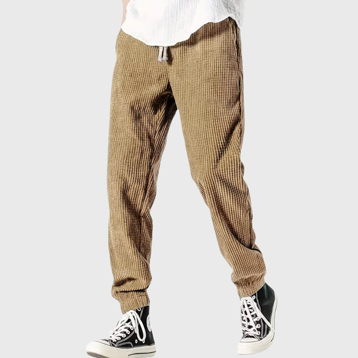 Jom | Soft Corduroy Drawstring Pants
