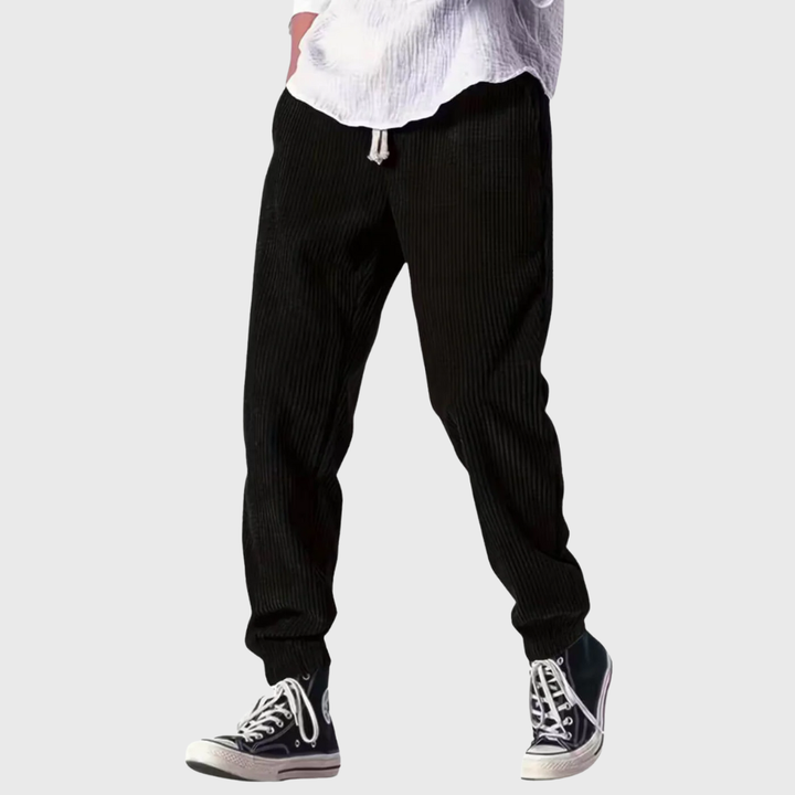 Jom | Soft Corduroy Drawstring Pants