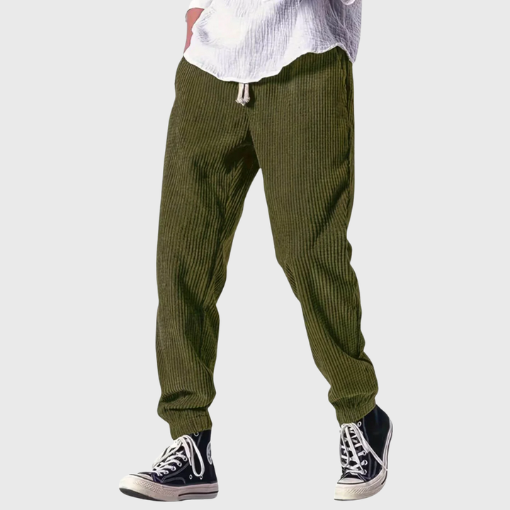 Jom | Soft Corduroy Drawstring Pants