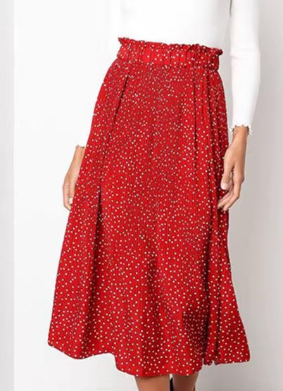 Nara | Polkadot Midi Skirt