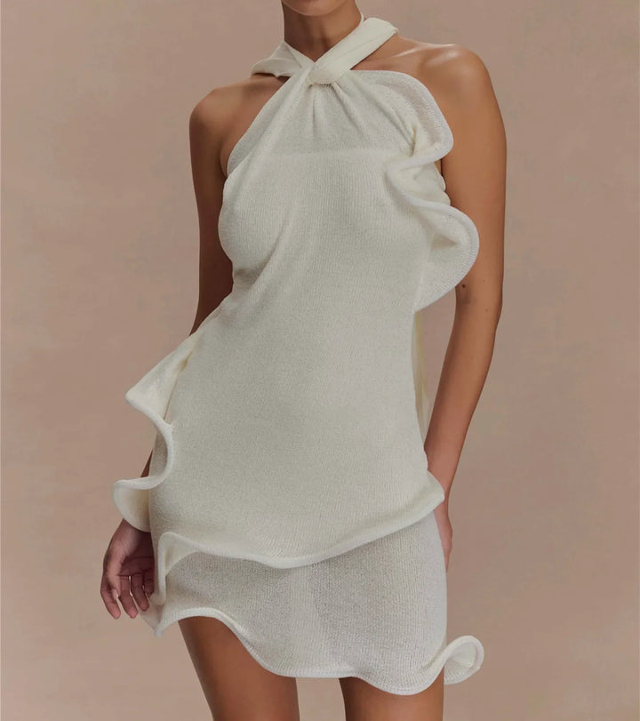 Geraldine | Halter Mini Dress