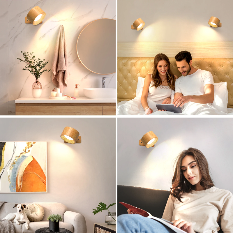 GlowSphere | Cordless Rotating LED Wall Accent Light