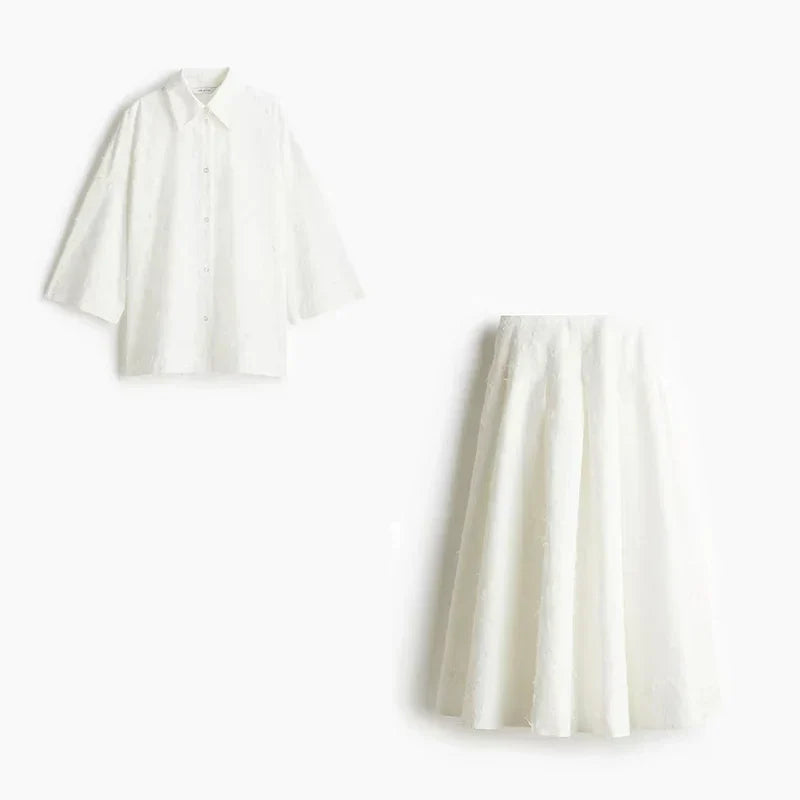Rina | Pleated Skirt Set