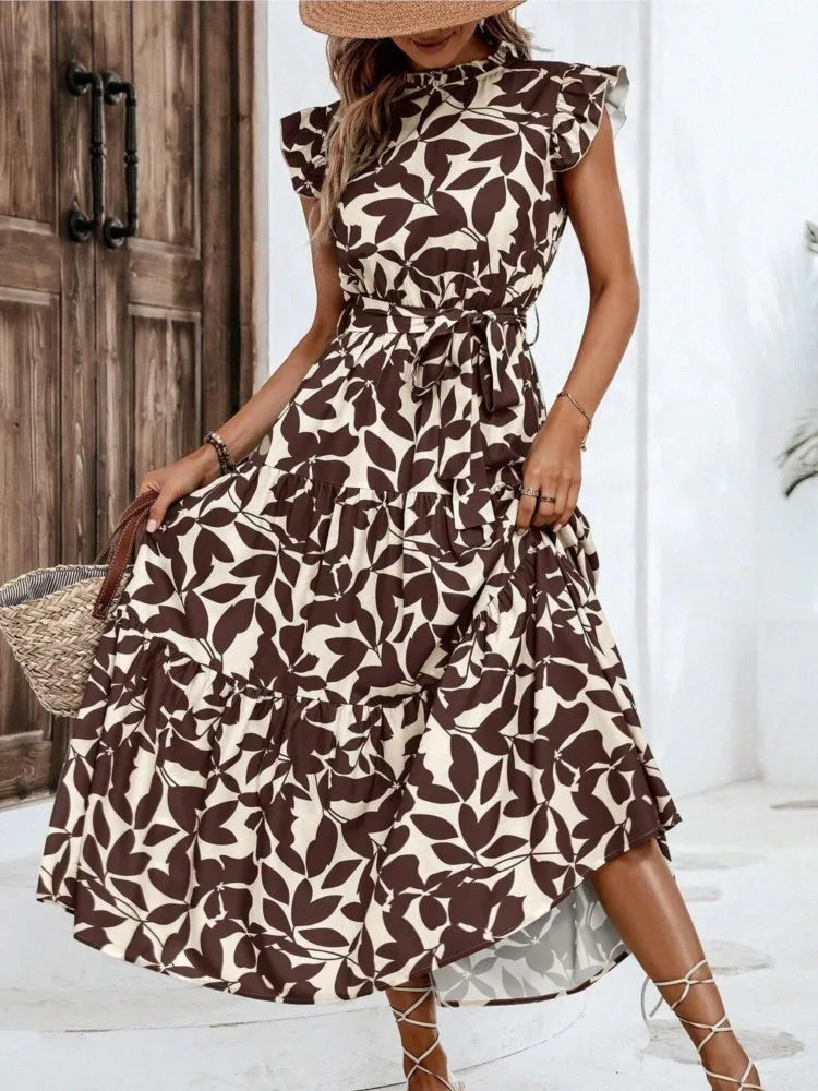Atima | Elegant Floral Midi Dress