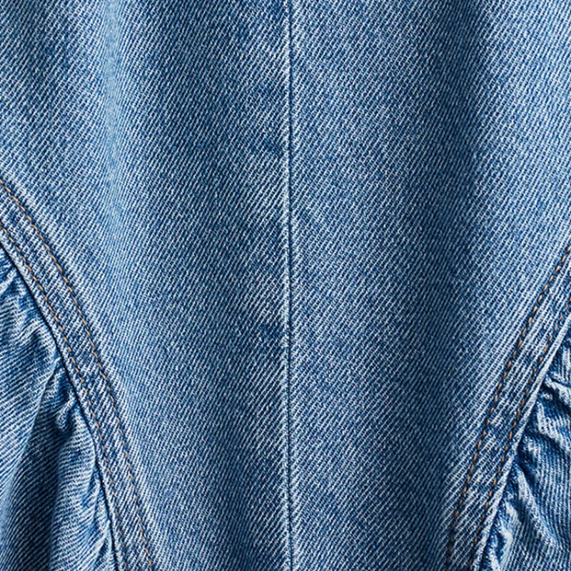 Petra | Open-Back Denim Dress