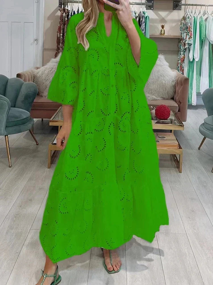 Meilin | Embroidered Maxi Dress