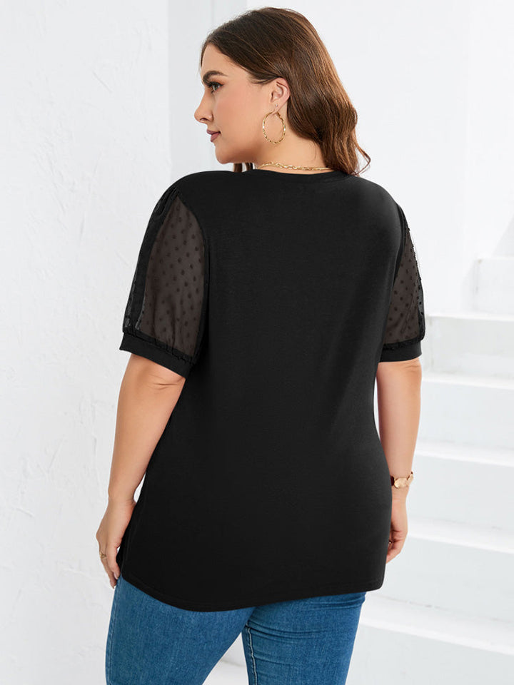 Lori | V-Neck Sheer Top