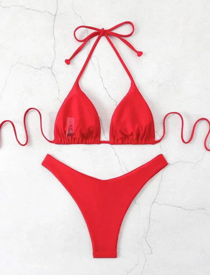 Carla | Lace-Up Bikini Set