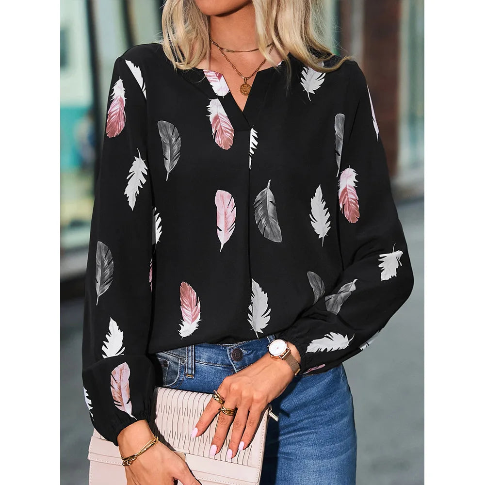 Maureen | Feather Detail Blouse