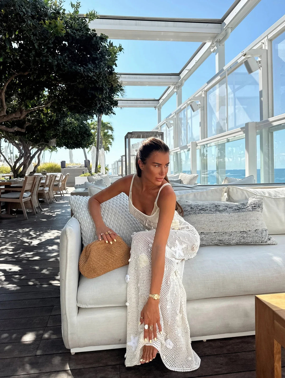 Mitchy | Stunning Pearl Maxi Dress