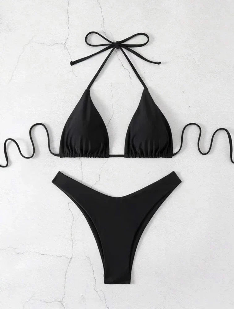 Carla | Lace-Up Bikini Set