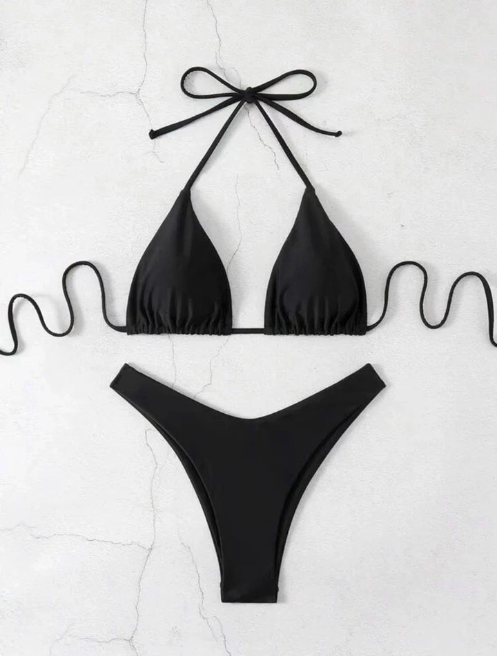 Carla | Lace-Up Bikini Set