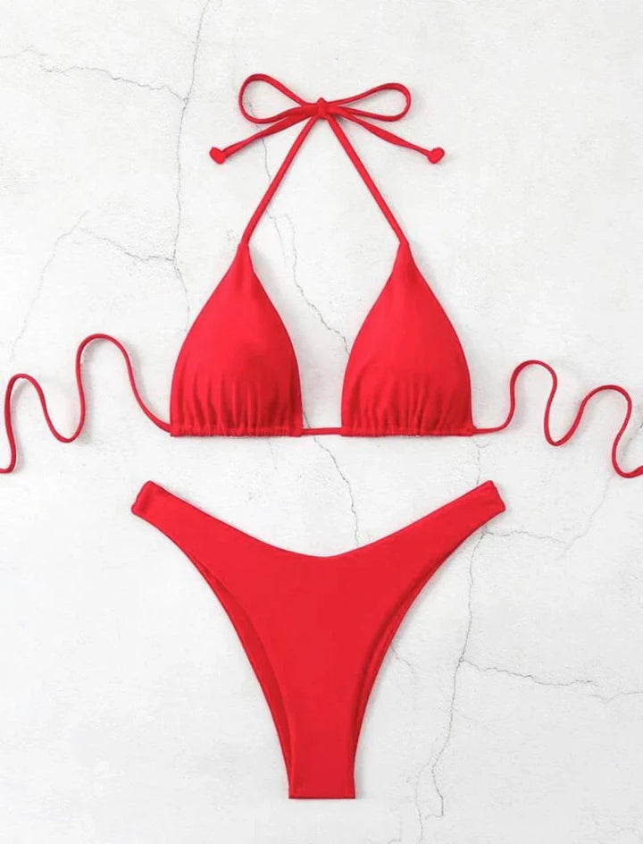 Carla | Lace-Up Bikini Set