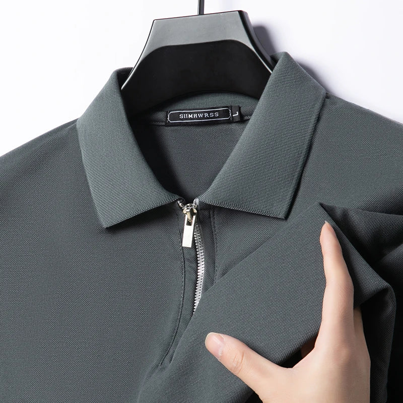 Roland | Breathable Polo with Zipper