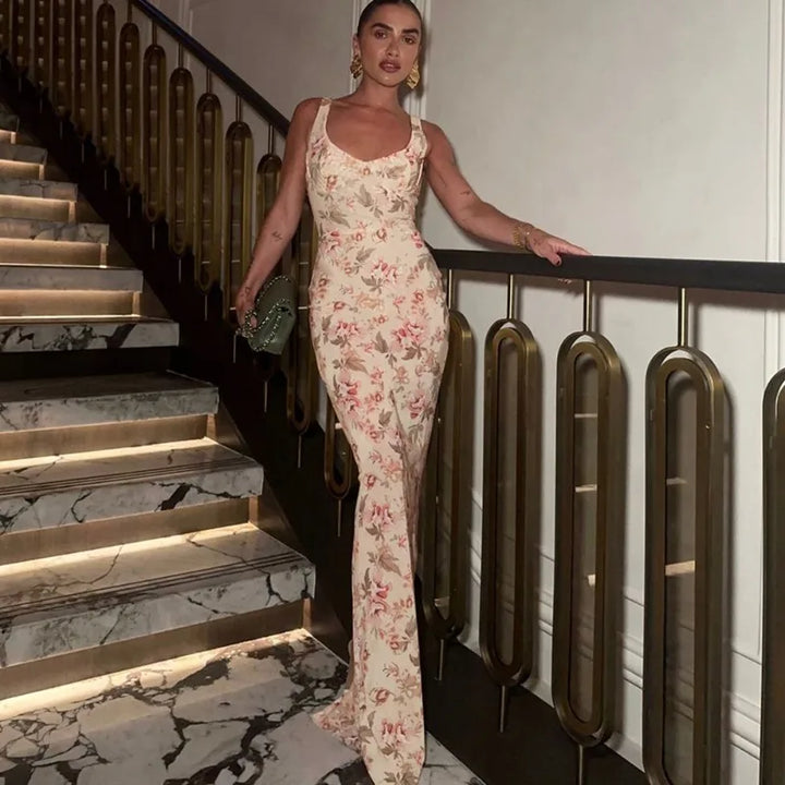 Bonnie | V-neck Printed Dress for Women