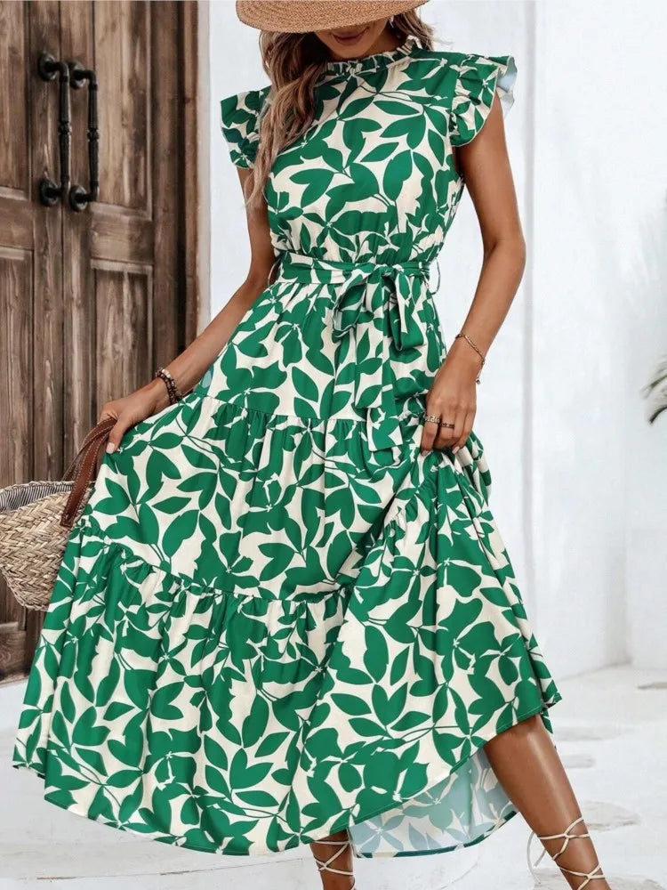 Atima | Elegant Floral Midi Dress