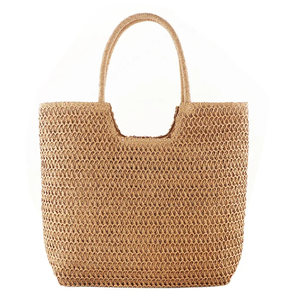 Gladys | Woven Straw Shopper