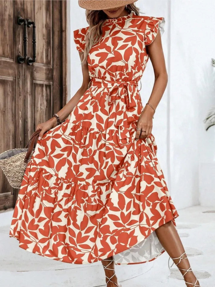Atima | Elegant Floral Midi Dress