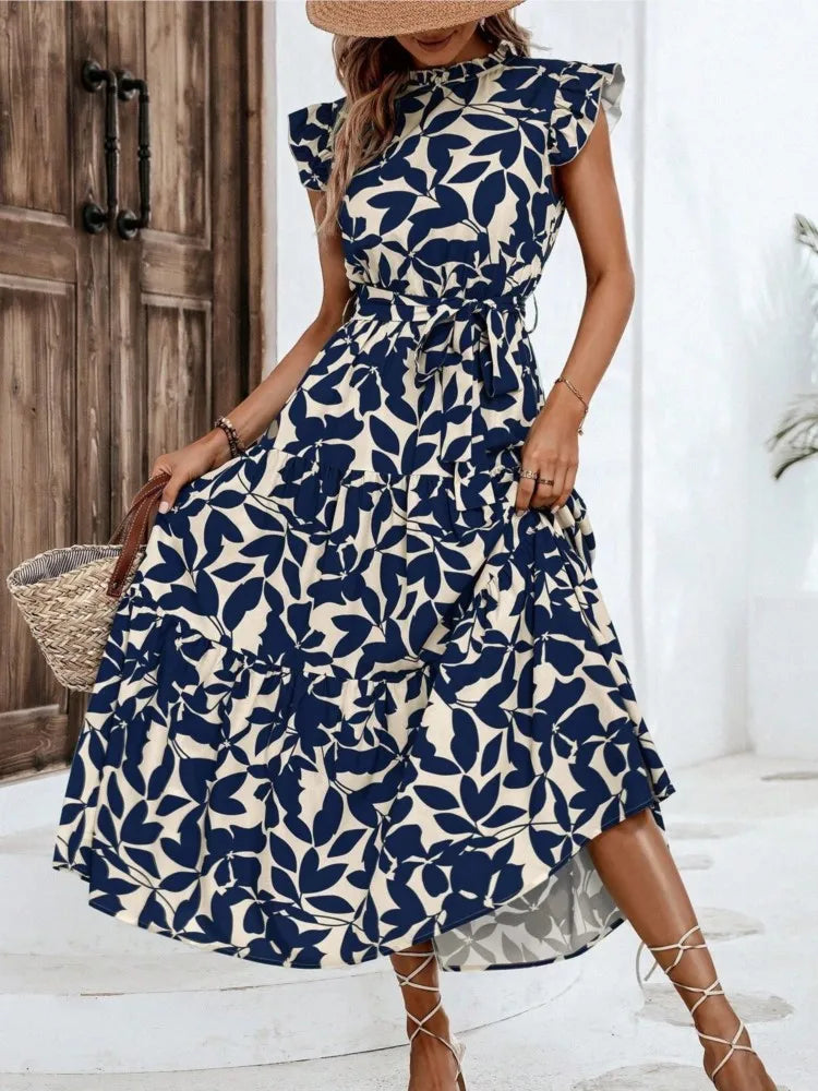 Atima | Elegant Floral Midi Dress