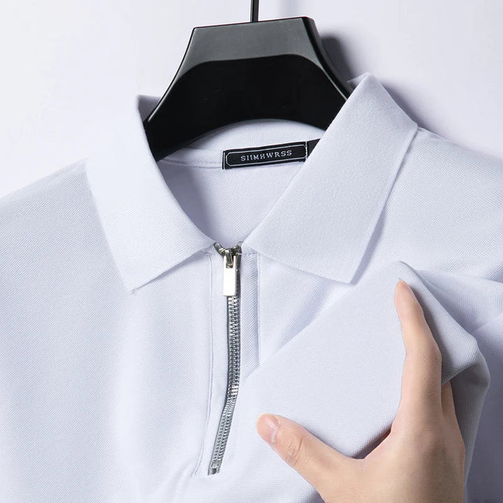 Roland | Breathable Polo with Zipper
