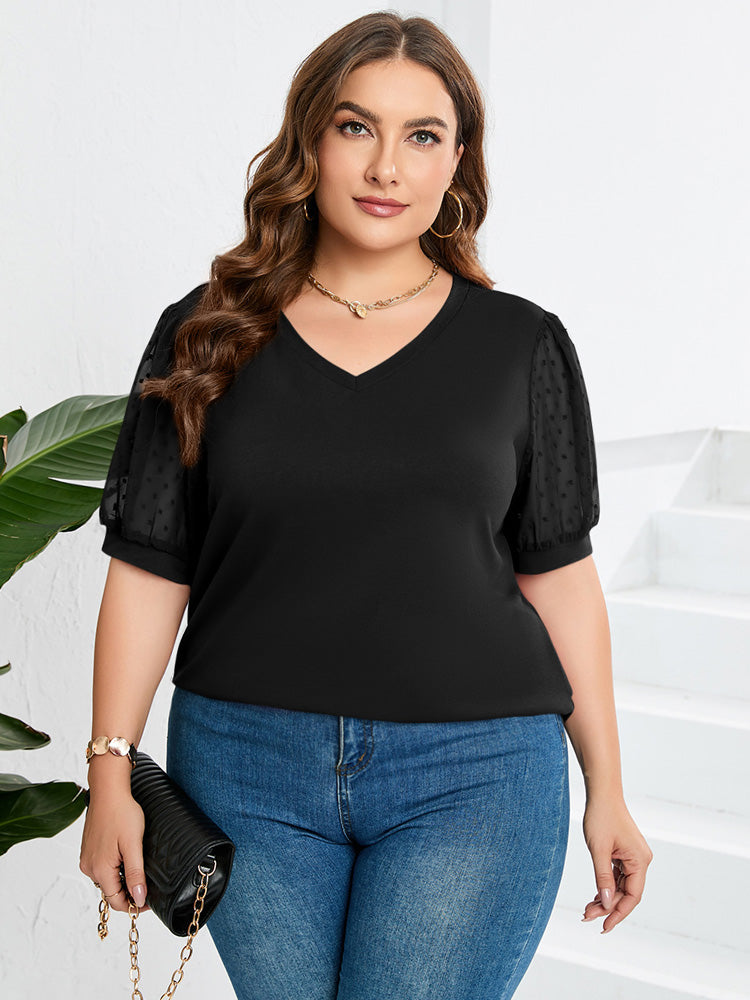 Lori | V-Neck Sheer Top
